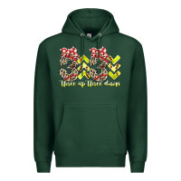 Sports Green three up theree down softball Premium Hoodie - RacoonDesign