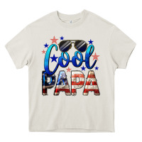 Cool Papa American Flag 4th Of July Heavy Core Tee | Teevron