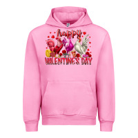 Fuchsia Pink happy valentines day Urban Hoodie - RacoonDesign