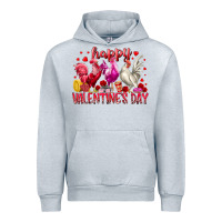 Heather Grey happy valentines day Urban Hoodie - RacoonDesign