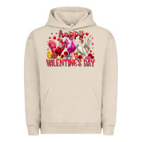 Pigment French Oak happy valentines day Urban Hoodie - RacoonDesign