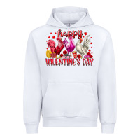 White happy valentines day Urban Hoodie - RacoonDesign