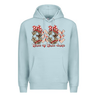 Blue Mist three up theree down Premium Hoodie - RacoonDesign