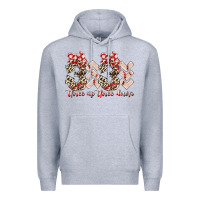 Heather Grey three up theree down Premium Hoodie - RacoonDesign