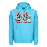 Ocean Blue three up theree down Premium Hoodie - RacoonDesign