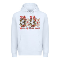 White three up theree down Premium Hoodie - RacoonDesign