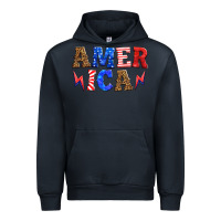 Navy america thunderbolt Urban Hoodie - HRA Design Shop