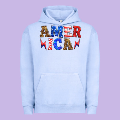 America Thunderbolt Urban Hoodie Designed By Hra Design Shop