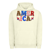 Pigment Pistachio america thunderbolt Urban Hoodie - HRA Design Shop