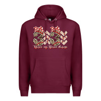 Burgundy three up theree down Premium Hoodie - RacoonDesign