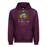 Mauve Wine all american girl cowboy boot with sunflower Urban Hoodie - HRA Design Shop