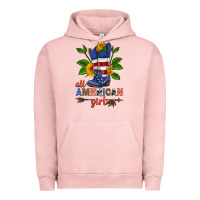 Pigment Salmon all american girl cowboy boot with sunflower Urban Hoodie - HRA Design Shop