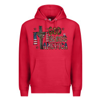 Cardinal god bless america Premium Hoodie - CowhideDigitalArt