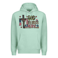 Seafoam god bless america Premium Hoodie - CowhideDigitalArt