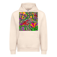 Sandshell mardi gras crawfish leopard  seamless pattern Urban Hoodie - FaDigitalArtStudio
