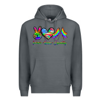 Rock peace love equality Premium Hoodie - HRA Design Shop