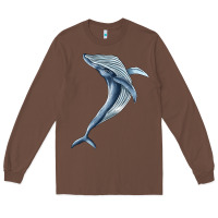 Chestnut humpback whale jumping Long Sleeve Tee - BarkalooDesign