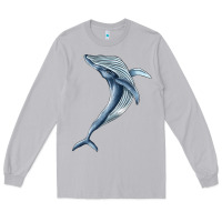 Moon Dust humpback whale jumping Long Sleeve Tee - BarkalooDesign