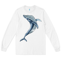Humpback Whale Jumping Long Sleeve Tee | Teevron