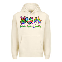 Tofu peace love equality Premium Hoodie - HRA Design Shop