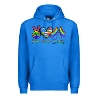 True Royal peace love equality Premium Hoodie - HRA Design Shop