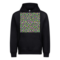 Black mardi gras leopard  seamless pattern Urban Hoodie - FaDigitalArtStudio