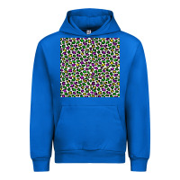 Cobalt mardi gras leopard  seamless pattern Urban Hoodie - FaDigitalArtStudio