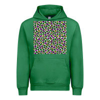 Emerald mardi gras leopard  seamless pattern Urban Hoodie - FaDigitalArtStudio