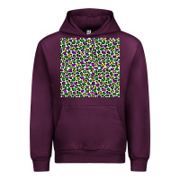 Mauve Wine mardi gras leopard  seamless pattern Urban Hoodie - FaDigitalArtStudio