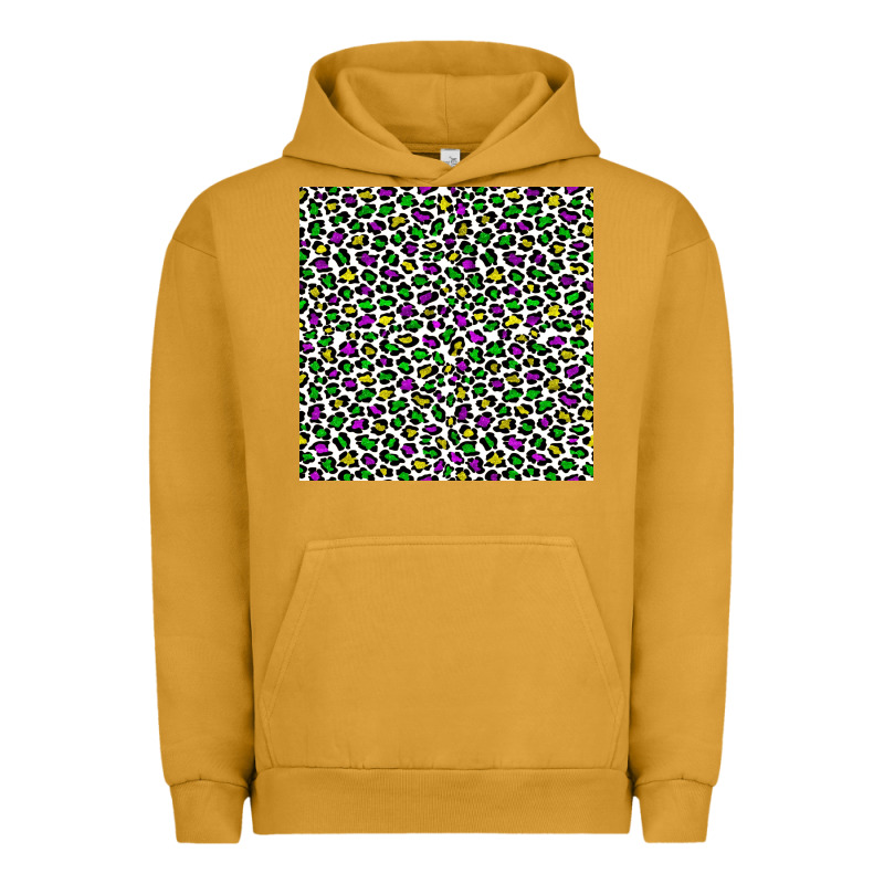 Mardi Gras Leopard  Seamless Pattern Urban Hoodie by FaDigitalArtStudio | Teevron