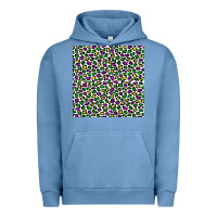 Pigment Pebble Blue mardi gras leopard  seamless pattern Urban Hoodie - FaDigitalArtStudio