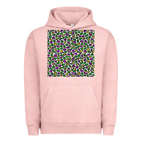 Pigment Salmon mardi gras leopard  seamless pattern Urban Hoodie - FaDigitalArtStudio