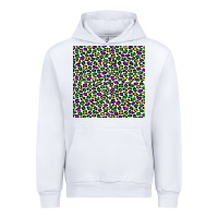 White mardi gras leopard  seamless pattern Urban Hoodie - FaDigitalArtStudio