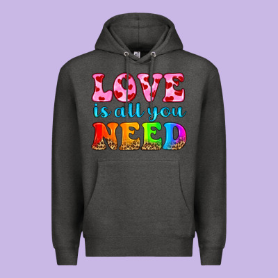 Love Is All You Need Premium Hoodie Designed By Hra Design Shop