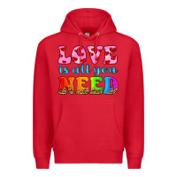 Red love is all you need Premium Hoodie - HRA Design Shop