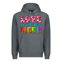 Rock love is all you need Premium Hoodie - HRA Design Shop