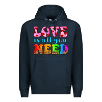 Navy love is all you need Premium Hoodie - HRA Design Shop