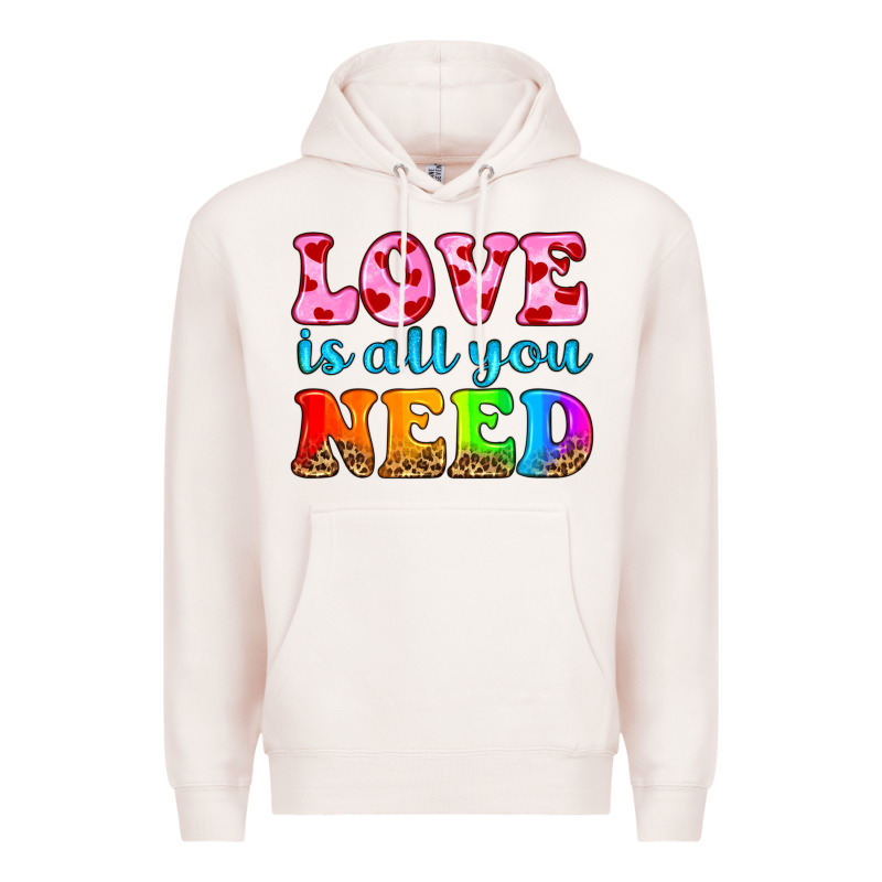 Love Is All You Need Premium Hoodie by HRA Design Shop | Teevron