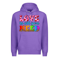 Purple love is all you need Premium Hoodie - HRA Design Shop