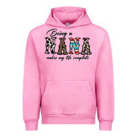 Fuchsia Pink being nana makes my life complate Urban Hoodie - CowhideDigitalArt