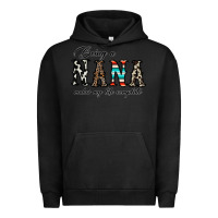 Pigment Black being nana makes my life complate Urban Hoodie - CowhideDigitalArt