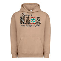 Pigment Burro being nana makes my life complate Urban Hoodie - CowhideDigitalArt
