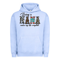 Pigment Grape Ice being nana makes my life complate Urban Hoodie - CowhideDigitalArt
