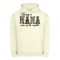Pigment Pistachio being nana makes my life complate Urban Hoodie - CowhideDigitalArt