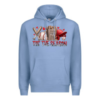 Colony Blue tis the season baseball Premium Hoodie - RacoonDesign