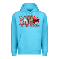 Ocean Blue tis the season baseball Premium Hoodie - RacoonDesign