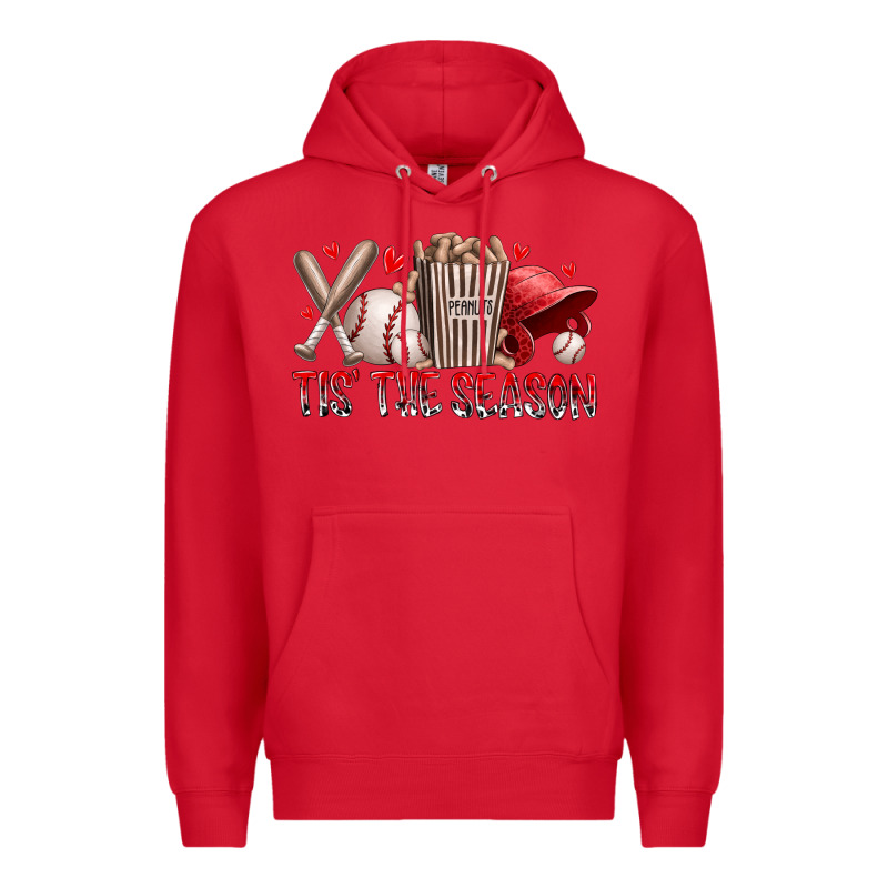 Tis The Season Baseball Premium Hoodie by RacoonDesign | Teevron