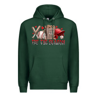 Sports Green tis the season baseball Premium Hoodie - RacoonDesign