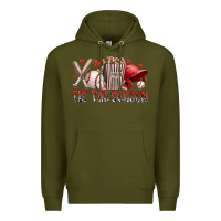 Army Green tis the season baseball Premium Hoodie - RacoonDesign