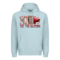 Blue Mist tis the season baseball Premium Hoodie - RacoonDesign